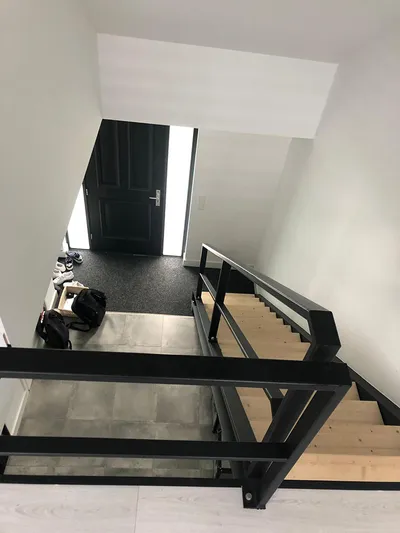Custom steel staircase